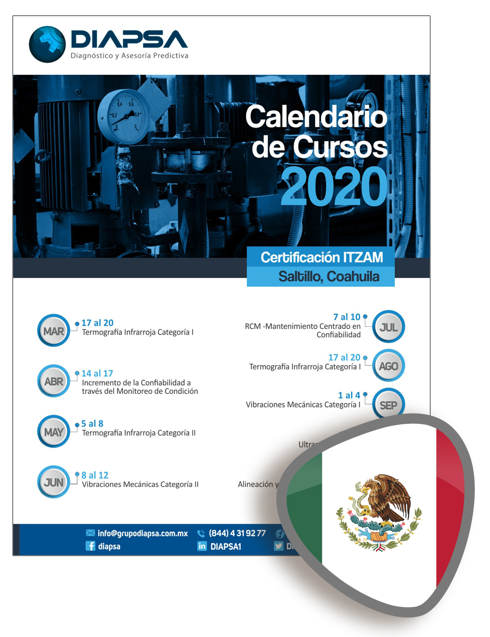 Calendario México Diapsa 2020